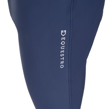 Calças de equitação masculinas Equestro x FISE com grip nos joelhos Blazer marinho Azul-marinho
