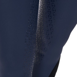 Calças de equitação femininas Equestro x FISE com full grip Blazer marinho Azul-marinho