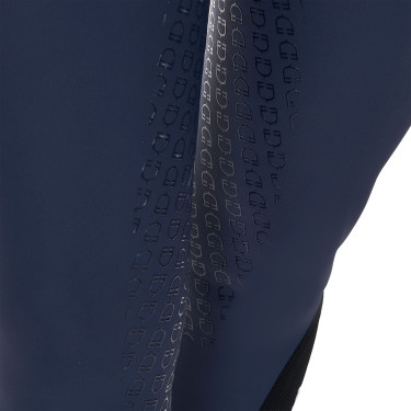 Calças de equitação femininas Equestro x FISE com full grip Blazer marinho Azul-marinho