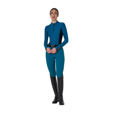 Calça de equitação feminina Equestro cintura alta com grip
