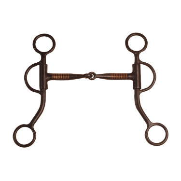 Bocado western com boquilha de cobre para equitação