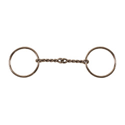 Bridão de equitação western inox com torção grossa