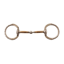 Filete de equitação western inox Pool’s – bocal cobre