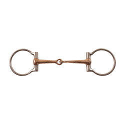 Bocado western inox/cobre Pool’s para equitação