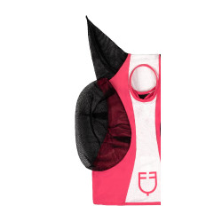 Máscara anti-moscas Equestro bicolor em malha Madressilva / branco brilhante