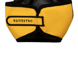 Máscara anti-moscas Equestro com logótipo frontal Amarelo Máscara anti-moscas Equestro com logótipo frontal Amarelo