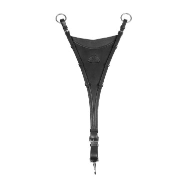 Martingale Acavallo com bib em couro Preto Martingale Acavallo com bib em couro Preto