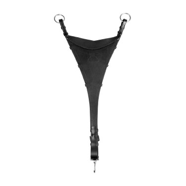 Martingale Acavallo com bib em couro Preto Martingale Acavallo com bib em couro Preto