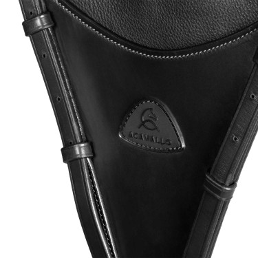 Martingale Acavallo com bib em couro Preto Martingale Acavallo com bib em couro Preto