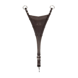 Martingale Acavallo com bib em couro Castanho escuro