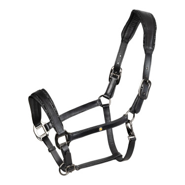 Caveção de couro Equestro anatómico Diamond Preto Caveção de couro Equestro anatómico Diamond Preto