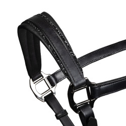 Caveção de couro Equestro anatómico Diamond Preto Caveção de couro Equestro anatómico Diamond Preto