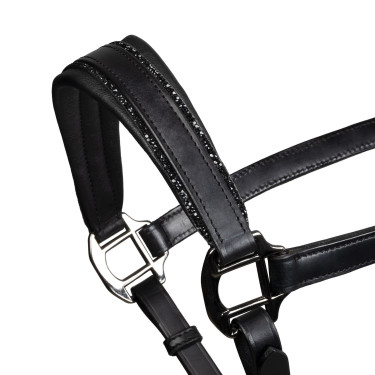 Caveção de couro Equestro anatómico Diamond Preto Caveção de couro Equestro anatómico Diamond Preto