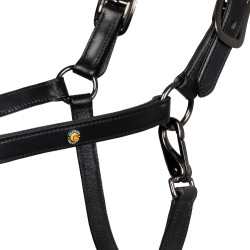 Caveção de couro Equestro anatómico Diamond Preto Caveção de couro Equestro anatómico Diamond Preto