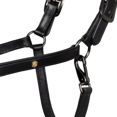 Caveção de couro Equestro anatómico Diamond Preto Caveção de couro Equestro anatómico Diamond Preto