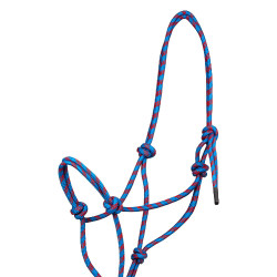 Caveção de corda Pool’s com nós e corda de condução Azul-claro / vermelho