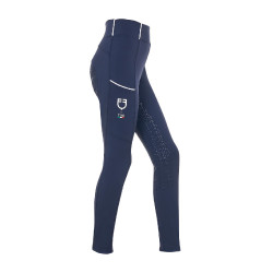 Legging menina Equestro x FISE full grip corte slim Blazer marinho Azul-marinho