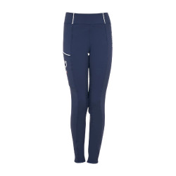 Legging menina Equestro x FISE full grip corte slim Blazer marinho Azul-marinho