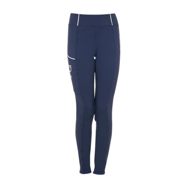 Legging menina Equestro x FISE full grip corte slim Blazer marinho Azul-marinho
