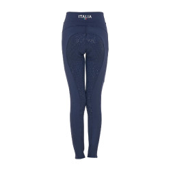 Legging menina Equestro x FISE full grip corte slim Blazer marinho Azul-marinho