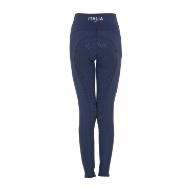 Legging menina Equestro x FISE full grip corte slim Blazer marinho Azul-marinho