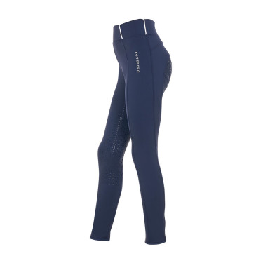 Legging menina Equestro x FISE full grip corte slim Blazer marinho Azul-marinho