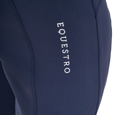 Legging menina Equestro x FISE full grip corte slim Blazer marinho Azul-marinho