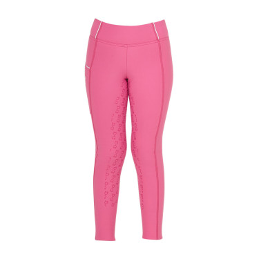 Legging de menina Equestro forrado em polar Rosa castelo