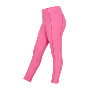 Legging de menina Equestro forrado em polar Rosa castelo