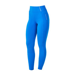 Legging feminino Equestro x FISE full grip corte slim Azul da Savoia