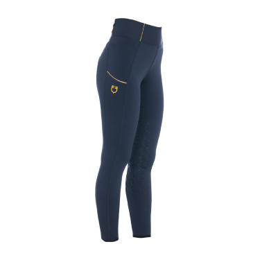 Legging feminino Equestro leve corte slim Blazer marinho Azul-marinho