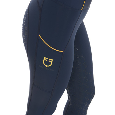 Legging feminino Equestro leve corte slim Blazer marinho Azul-marinho