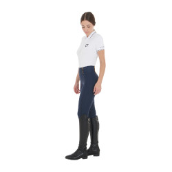Legging feminino Equestro leve corte slim Blazer marinho Azul-marinho