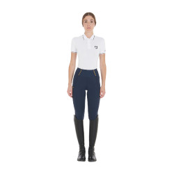 Legging feminino Equestro leve corte slim Blazer marinho Azul-marinho