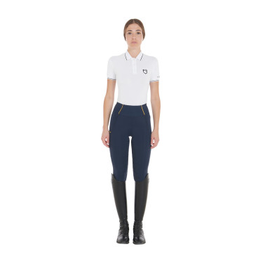 Legging feminino Equestro leve corte slim Blazer marinho Azul-marinho