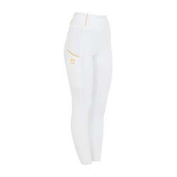 Legging feminino Equestro leve corte slim Branco