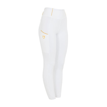 Legging feminino Equestro leve corte slim Branco