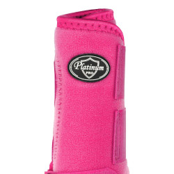 Guarnições anteriores western Platinum Pro Star Anatomic Fúcsia Rosa