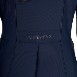 Frac feminino Equestro em tecido técnico com strass Blazer marinho Azul-marinho