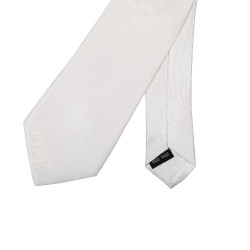 Gravata de concurso Equestro x FISE com logotipo bordado Branco Gravata de concurso Equestro x FISE com logotipo bordado Branco