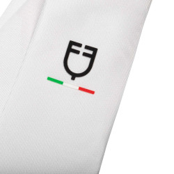 Gravata de concurso Equestro x FISE com logotipo bordado Branco Gravata de concurso Equestro x FISE com logotipo bordado Branco