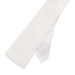 Gravata de concurso Equestro em favo de mel quadrado Branco