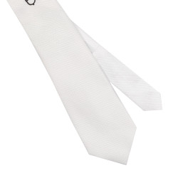 Gravata de concurso Equestro em padrão favo de mel Branco