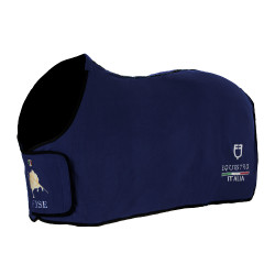 Manta de polar Equestro x FISE com fecho frontal Azul da Savoia Manta de polar Equestro x FISE com fecho frontal Azul da Savoia