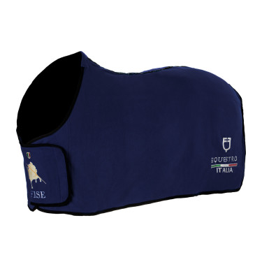 Manta de polar Equestro x FISE com fecho frontal Azul da Savoia Manta de polar Equestro x FISE com fecho frontal Azul da Savoia