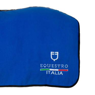 Manta de polar Equestro x FISE com fecho frontal Azul da Savoia Manta de polar Equestro x FISE com fecho frontal Azul da Savoia