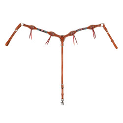 Peitoral western Pool’s Deluxe Natural Castanho