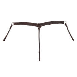 Peitoral western Lakota em couro Envernizado Castanho