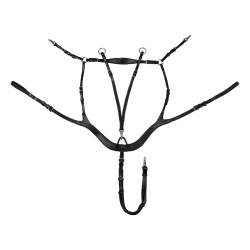 Peitoral de caça Hunting Supreme anatómico com martingale amovível Preto