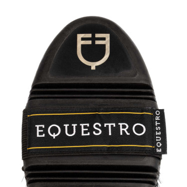 Escova Equestro flexível com cerdas curtas sintéticas Preto